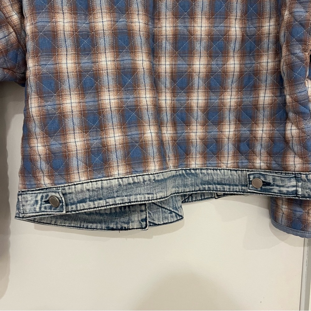 BLANKNYC Fall For You Plaid Quilted Kimono Jacket - Picture 10 of 10